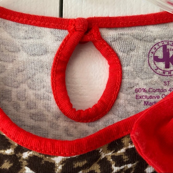 J Khaki Girls Toddler Animal Print Long Sleeve Dress 3T - Picture 14 of 16